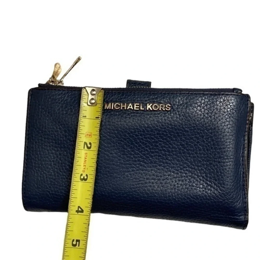 Michael kors blue leather wallet